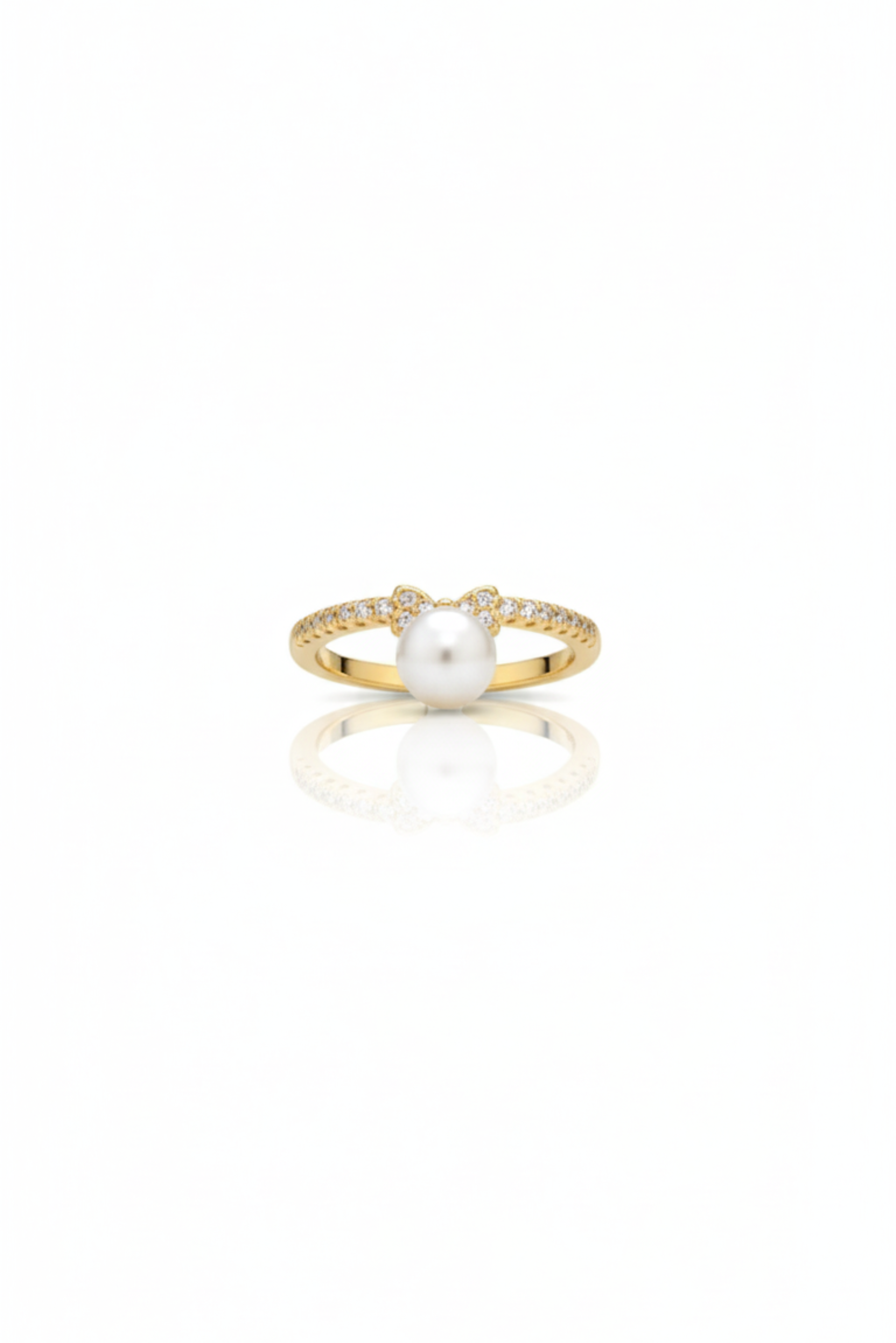 Anillo Moño con Perla