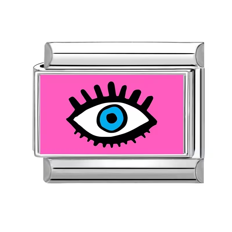 charm ojo rosa