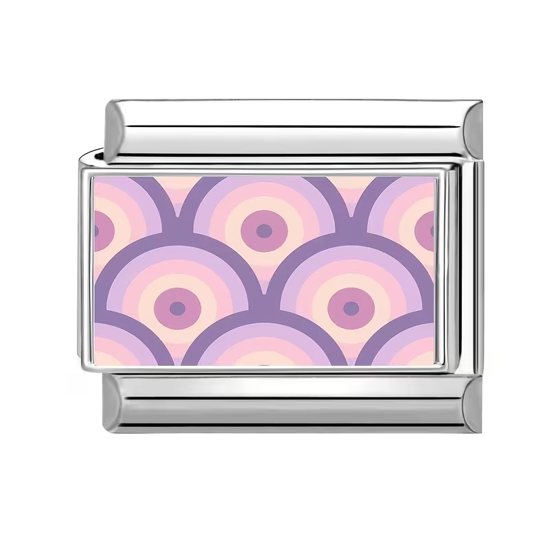 Charm ondas rosa