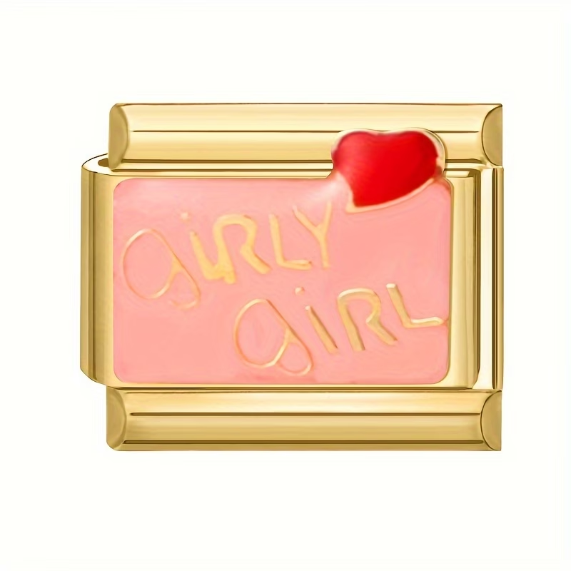 Charm girly girl dorado